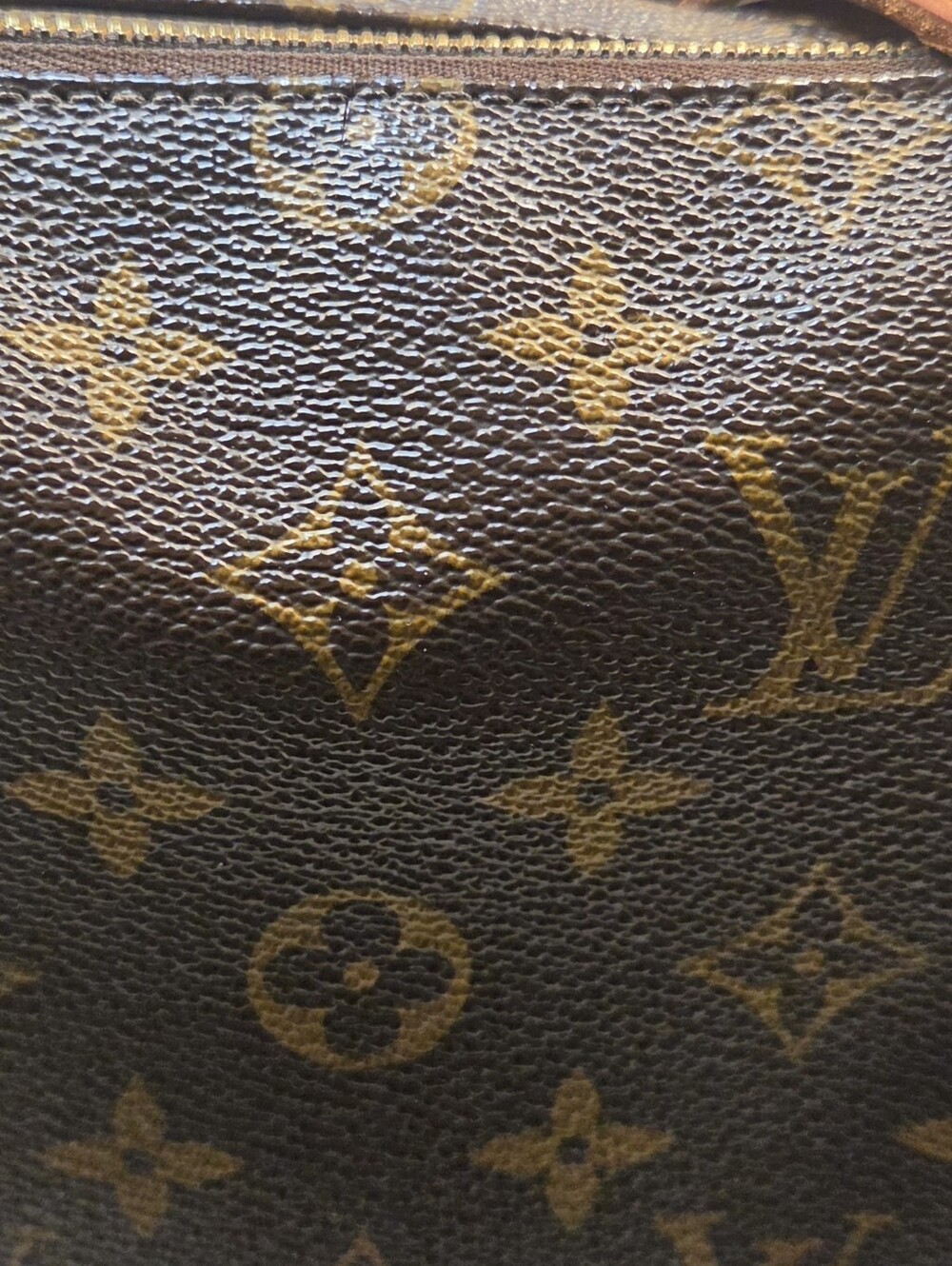 Louis Vuitton Monogram Canvas Shoulder Tote in Brown and Tan Leather - Picture 12 of 16